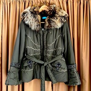 INVIDIA New York coat w/real fur